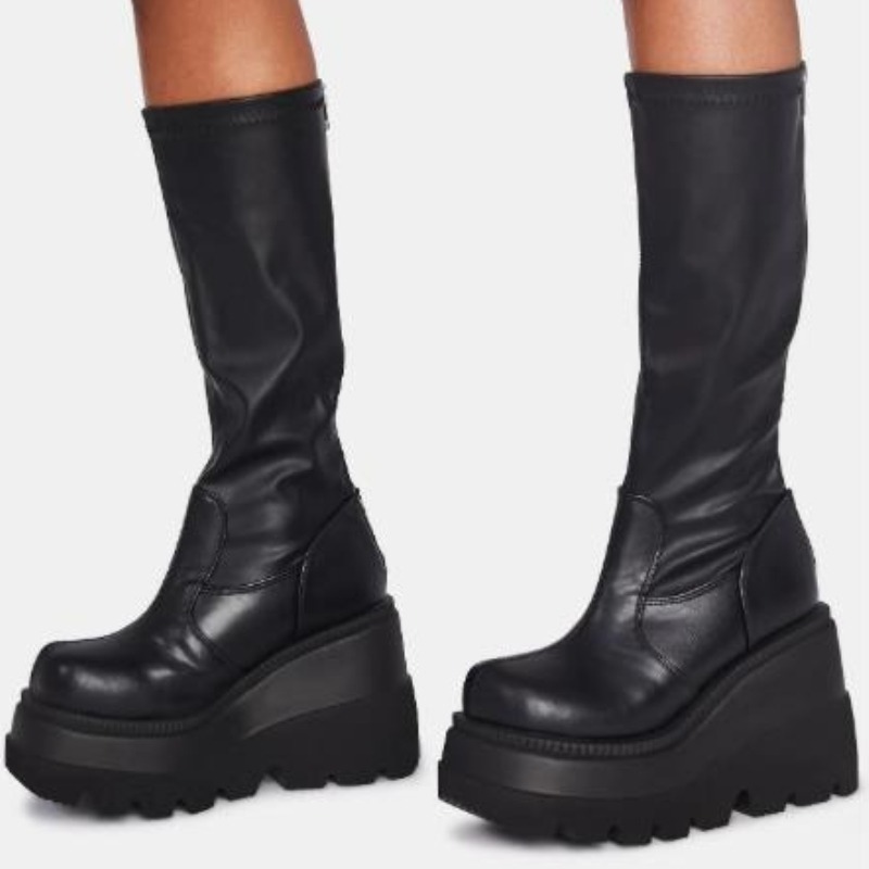 Women's Platform Boots Punk Mi - Women'S Fashion Knee High Boots ulasan dan harga