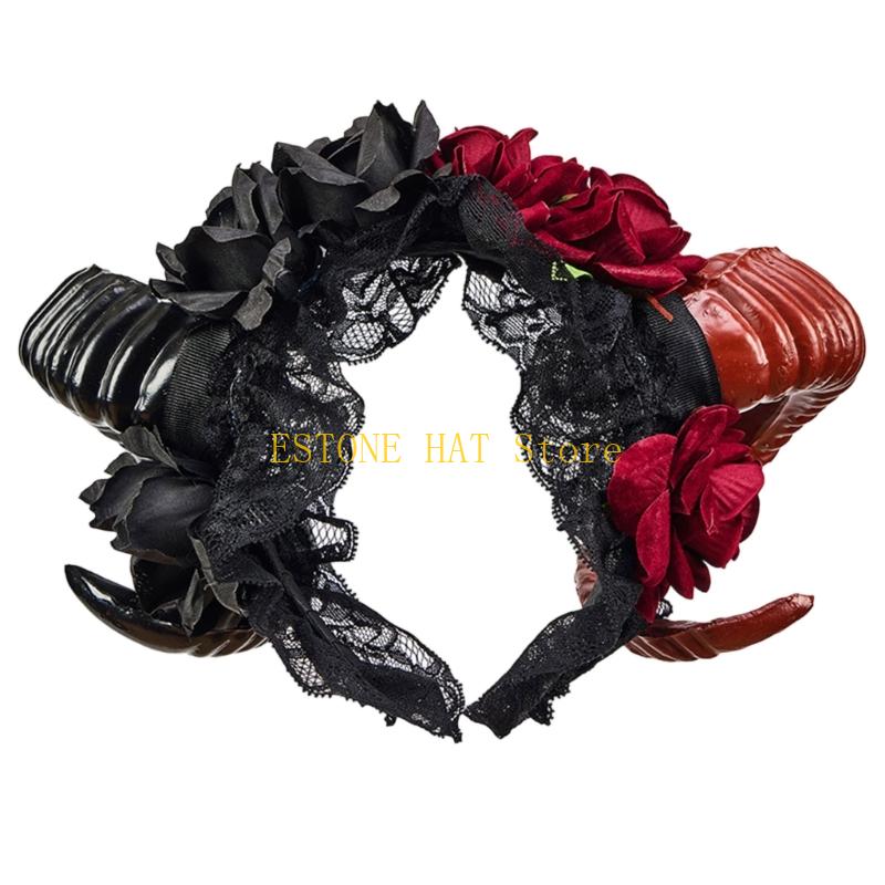 49MF Floral Animal Horn Shaped - Women Fashion Photoshoot ulasan dan harga